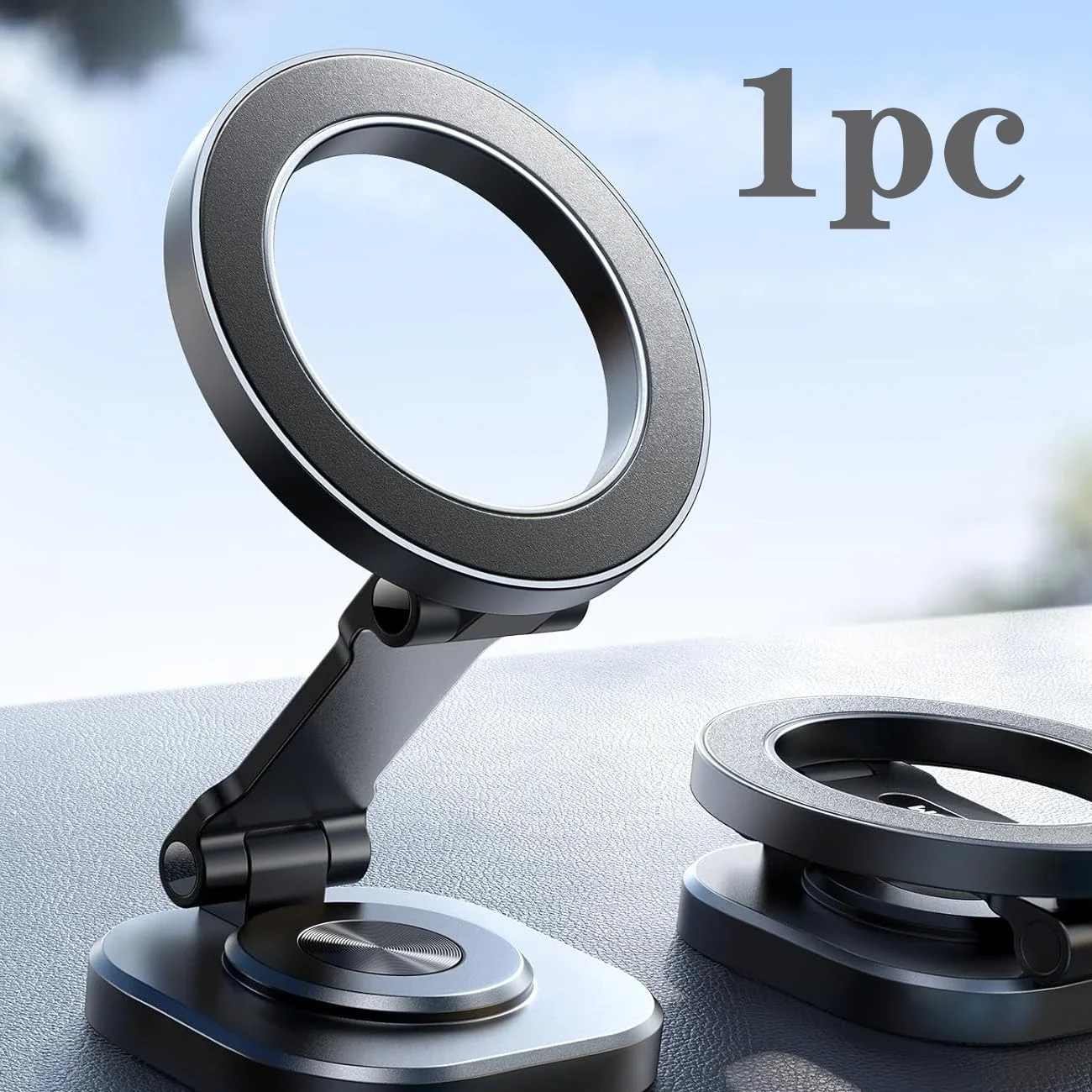 Car Phone Holder - All-Metal Aluminum Alloy MagSafe Car Mount