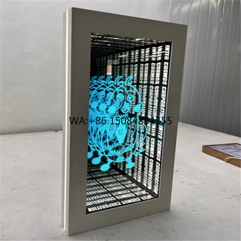 Car Mirror - LED Infinity 3D Mirror Building Office
