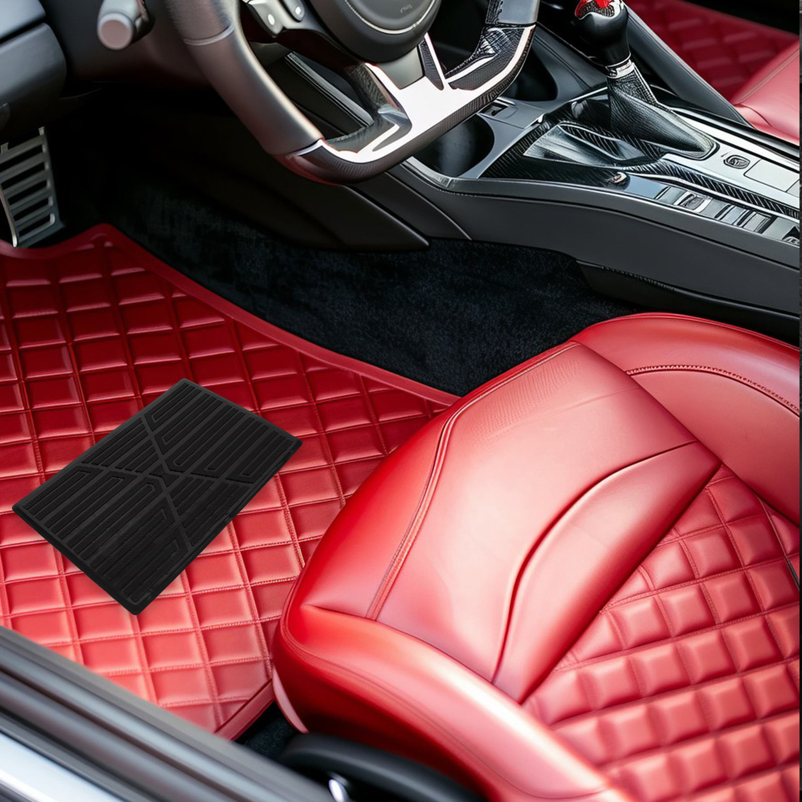 Car Floor Mat - Heavy-Duty Rubber Car Floor Carpet Repair
