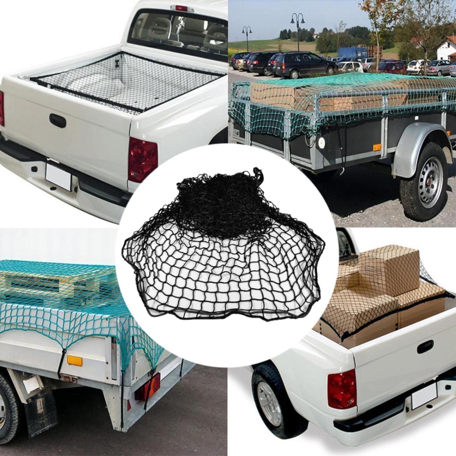 Car Organizer - Black Mesh Trailer Cargo Net Multipurpose