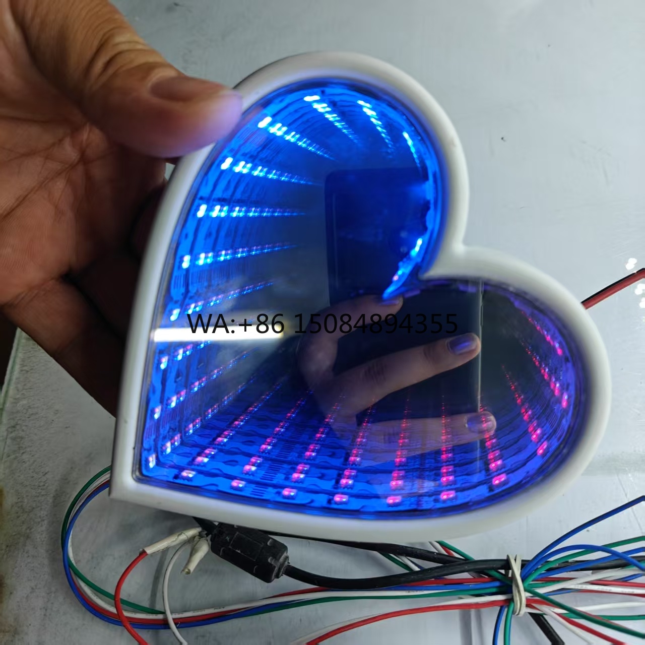 Car Mirror - 3D Multi-Color Infinity Mirror Wall Decoration