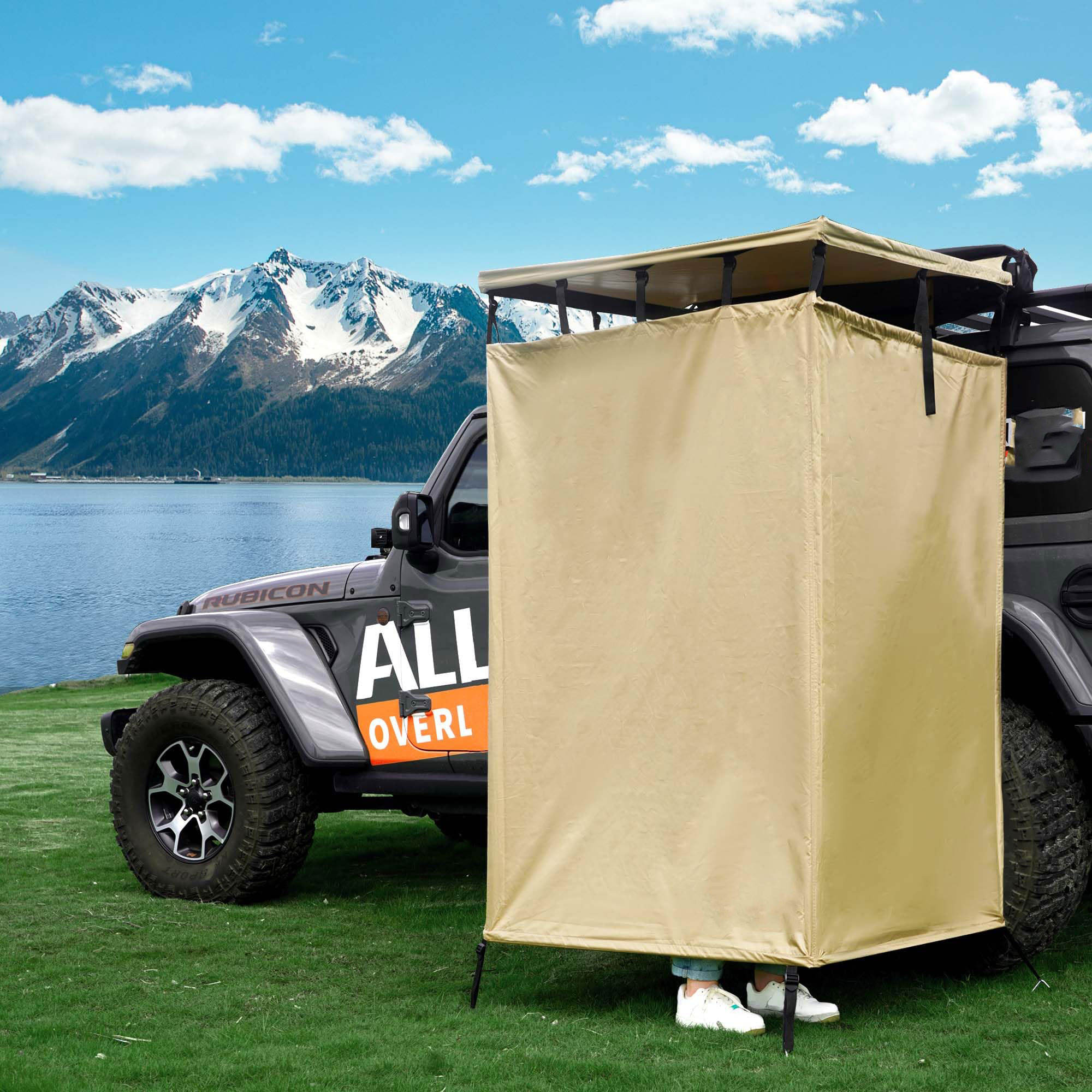 Car Led Light - Covered All Round Offroad Shower Tent