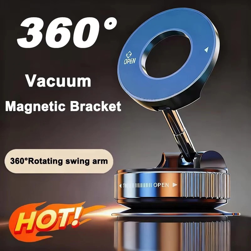 Car Vacuum - Magnetic Car Phone Holder Vacuum Adsorption