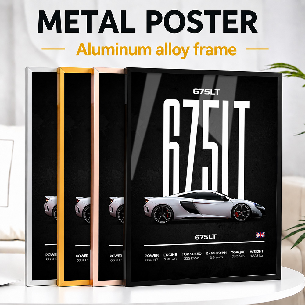 Car Mirror - United Kingdom 675LT Car Framed Aluminum
