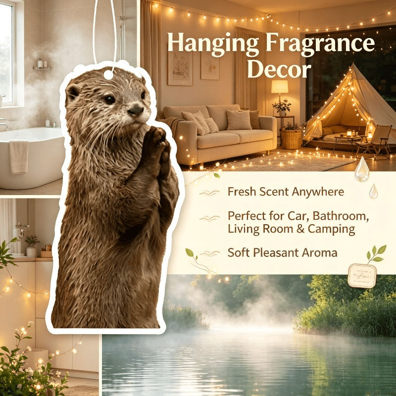 Car Air Freshener - Car Air Freshener Praying Brown Otter