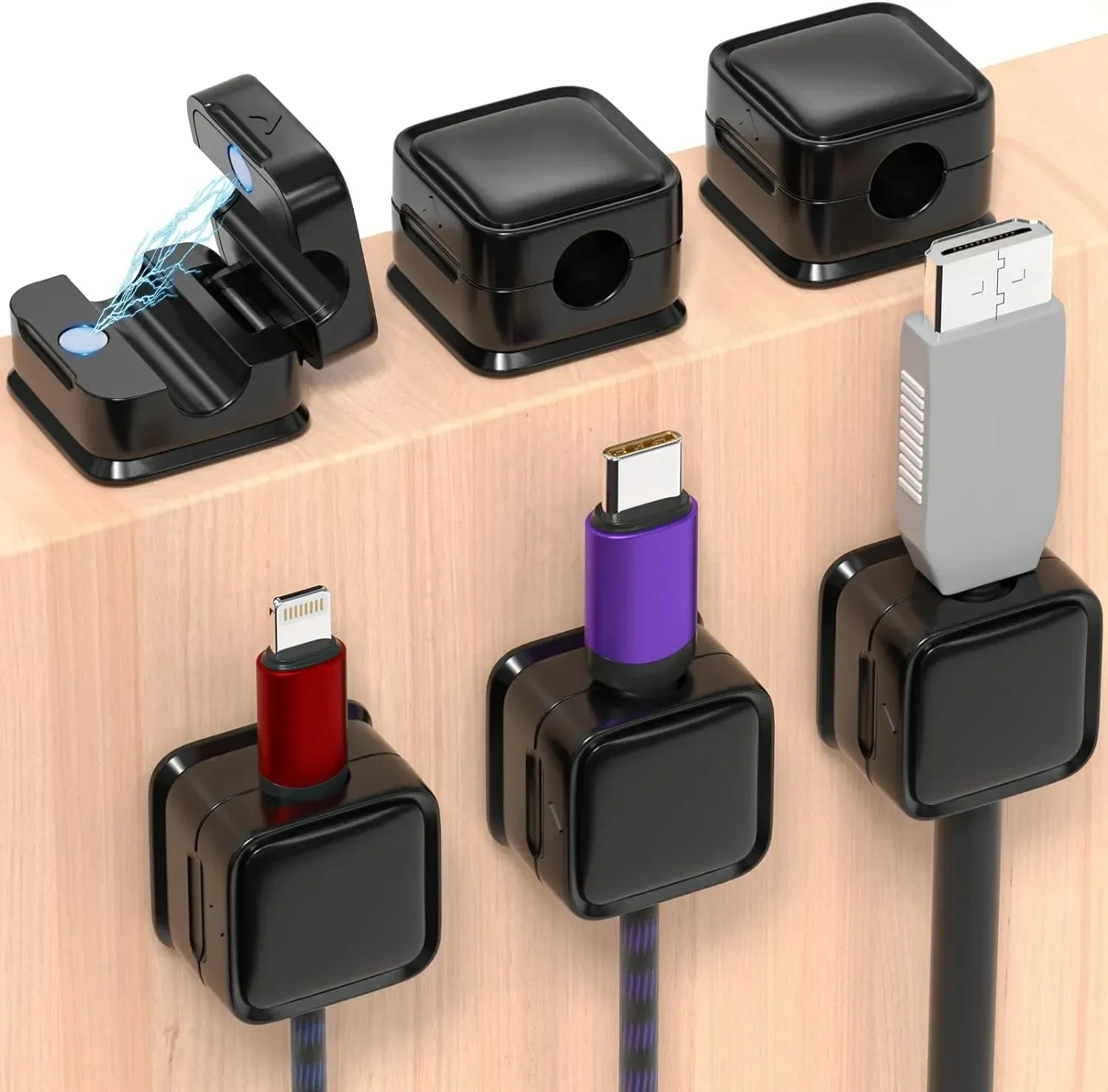 Car Organizer - Mini Cable Organizer Holder Magnetic Cable