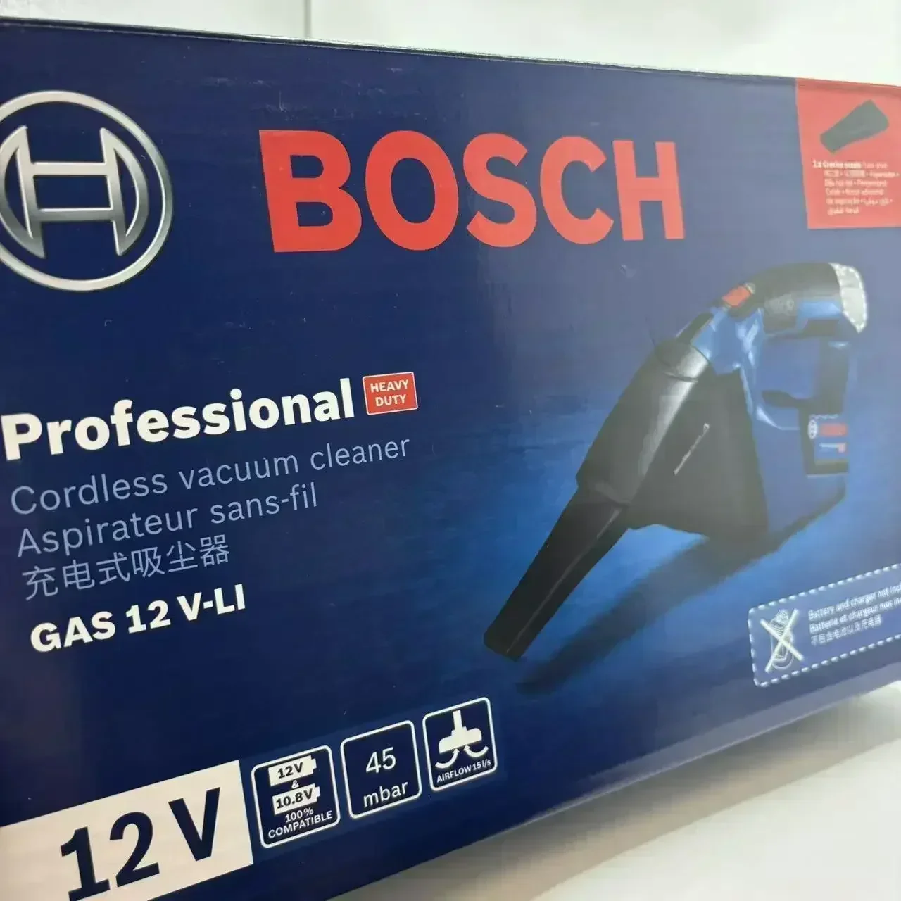 Bosch GAS 12V-LI Professional  - đánh giá và giá Car Vacuum