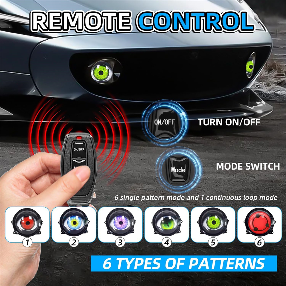  6-Mode Led Dynamic Devil Eye - đánh giá và giá Car Led Light