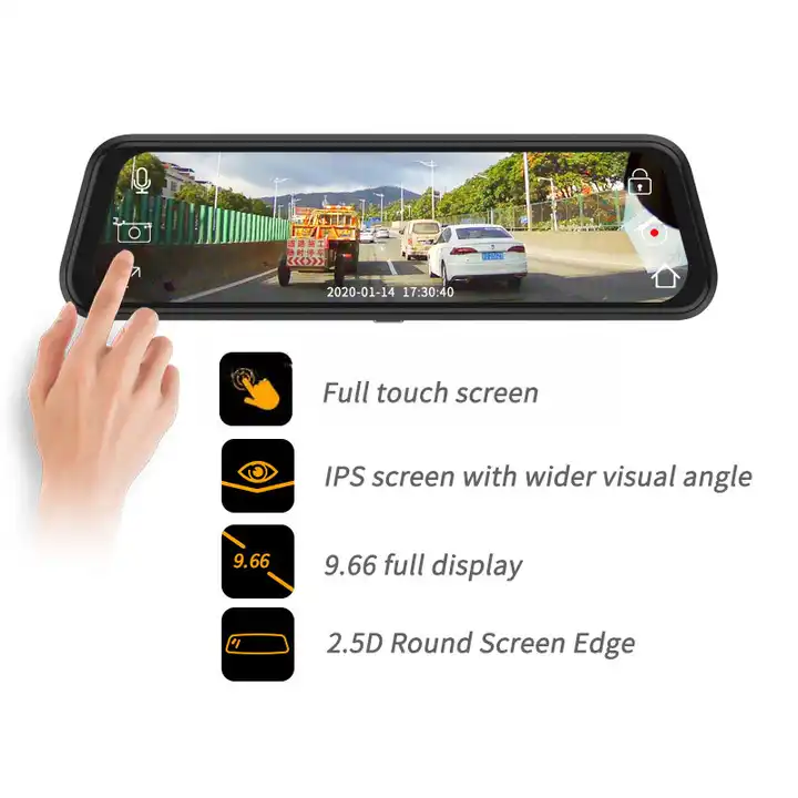 10'' Mirror Dash Cam Night Vis - đánh giá và giá Car Mirror