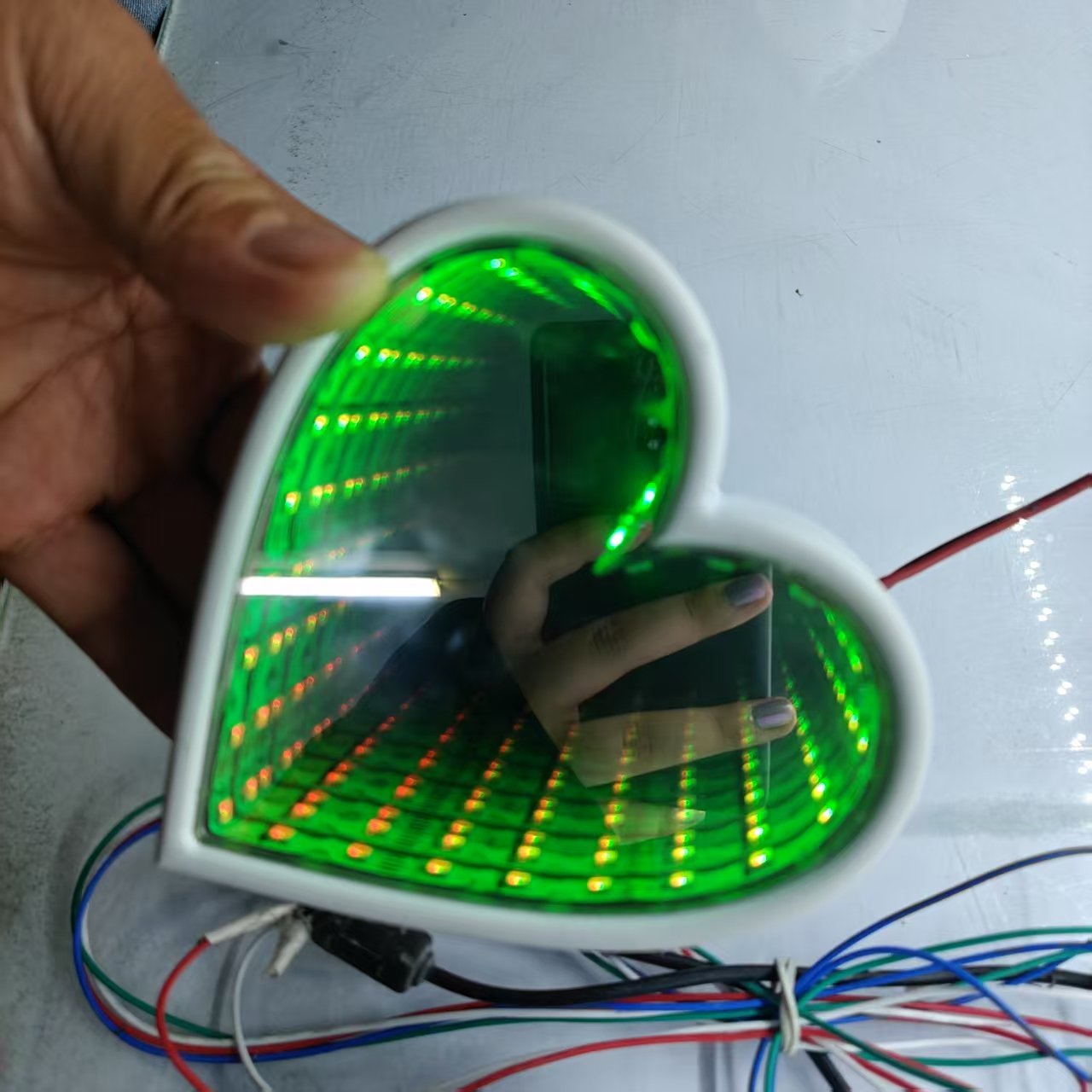3D Multi-Color Infinity Mirror - đánh giá và giá Car Mirror