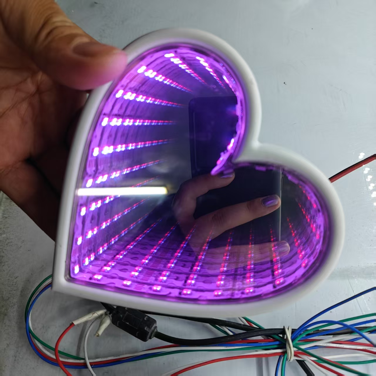 3D Multi-Color Infinity Mirror - đánh giá và giá Car Mirror