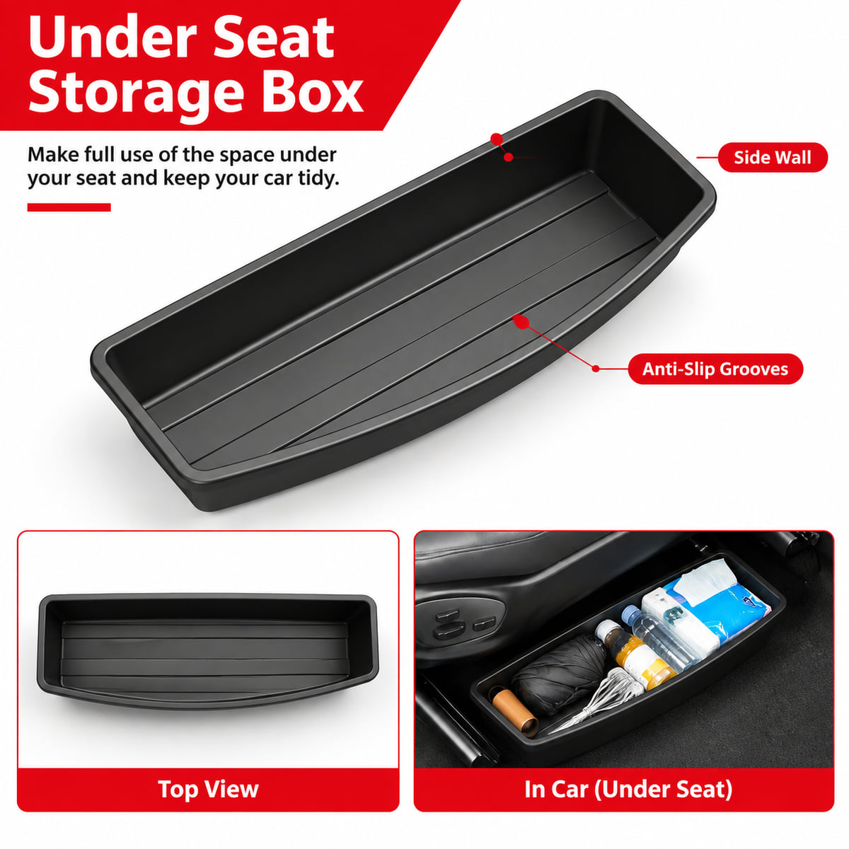 PINMOAP Under Seat Car Storage - đánh giá và giá Car Cable Organizer
