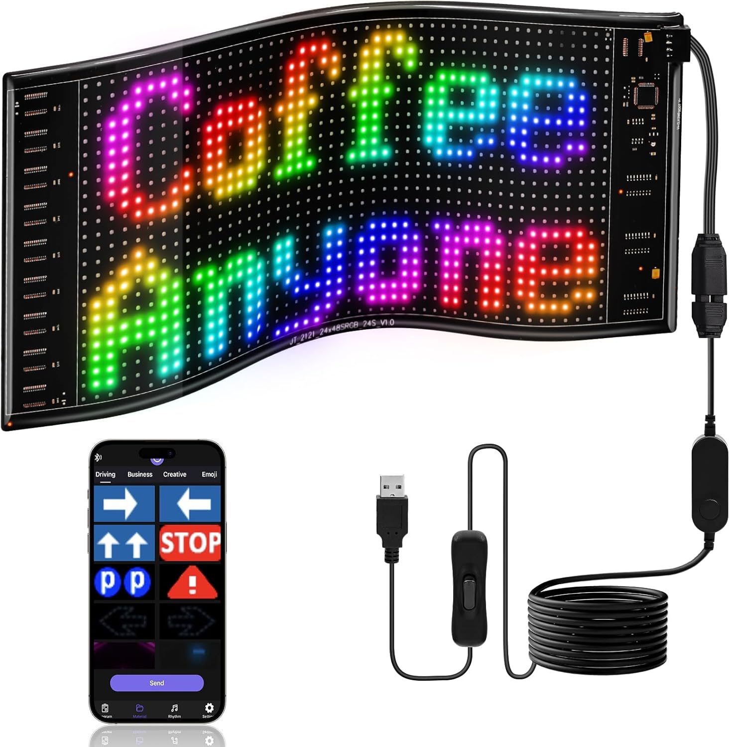 LED DIY Matrix Pixel Panel Led - đánh giá và giá Car Led Light
