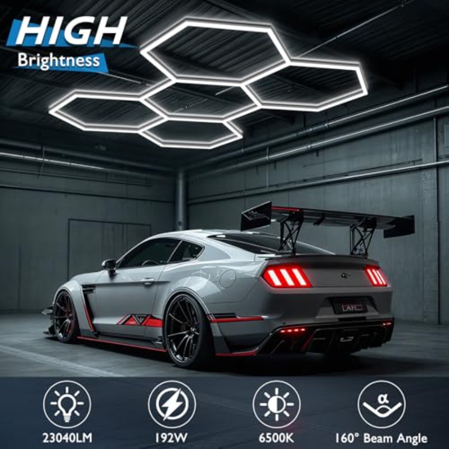 Hexagon Garage Lights, LED Hon - đánh giá và giá Car Led Light