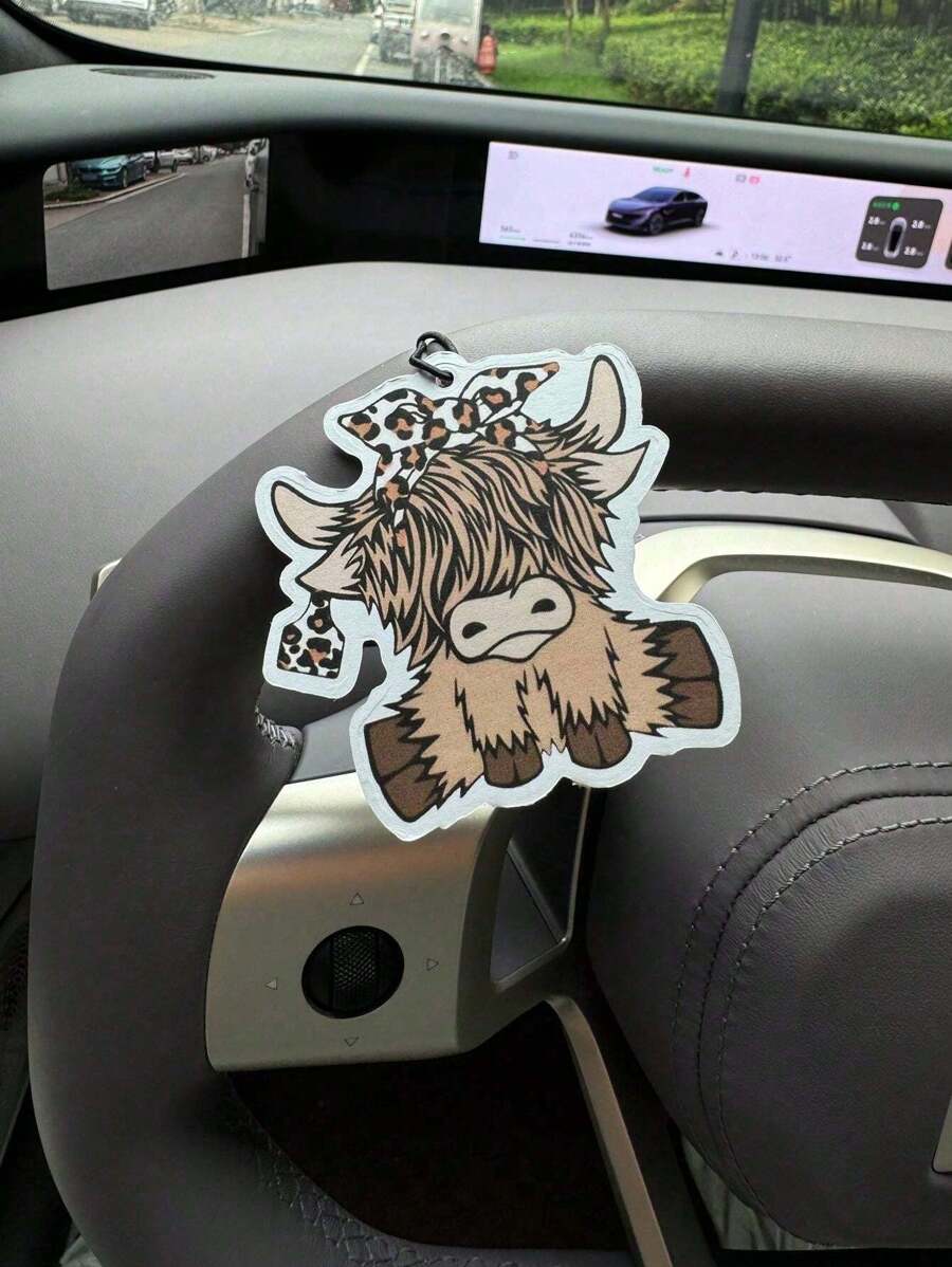 Cartoon Highland Cow Car Air F - đánh giá và giá Car Air Freshener