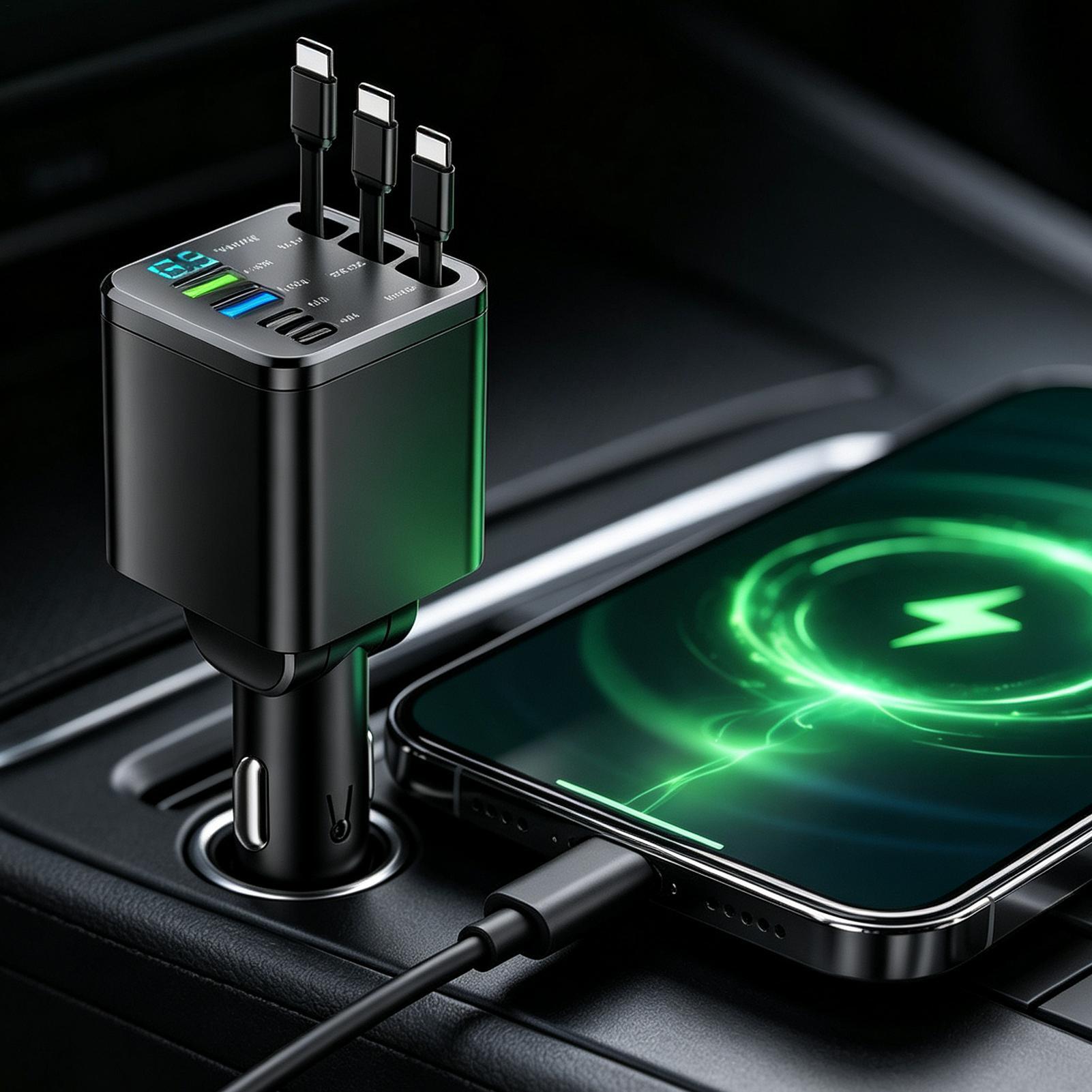 Retractable Charger For Car 10 - đánh giá và giá Car Charger