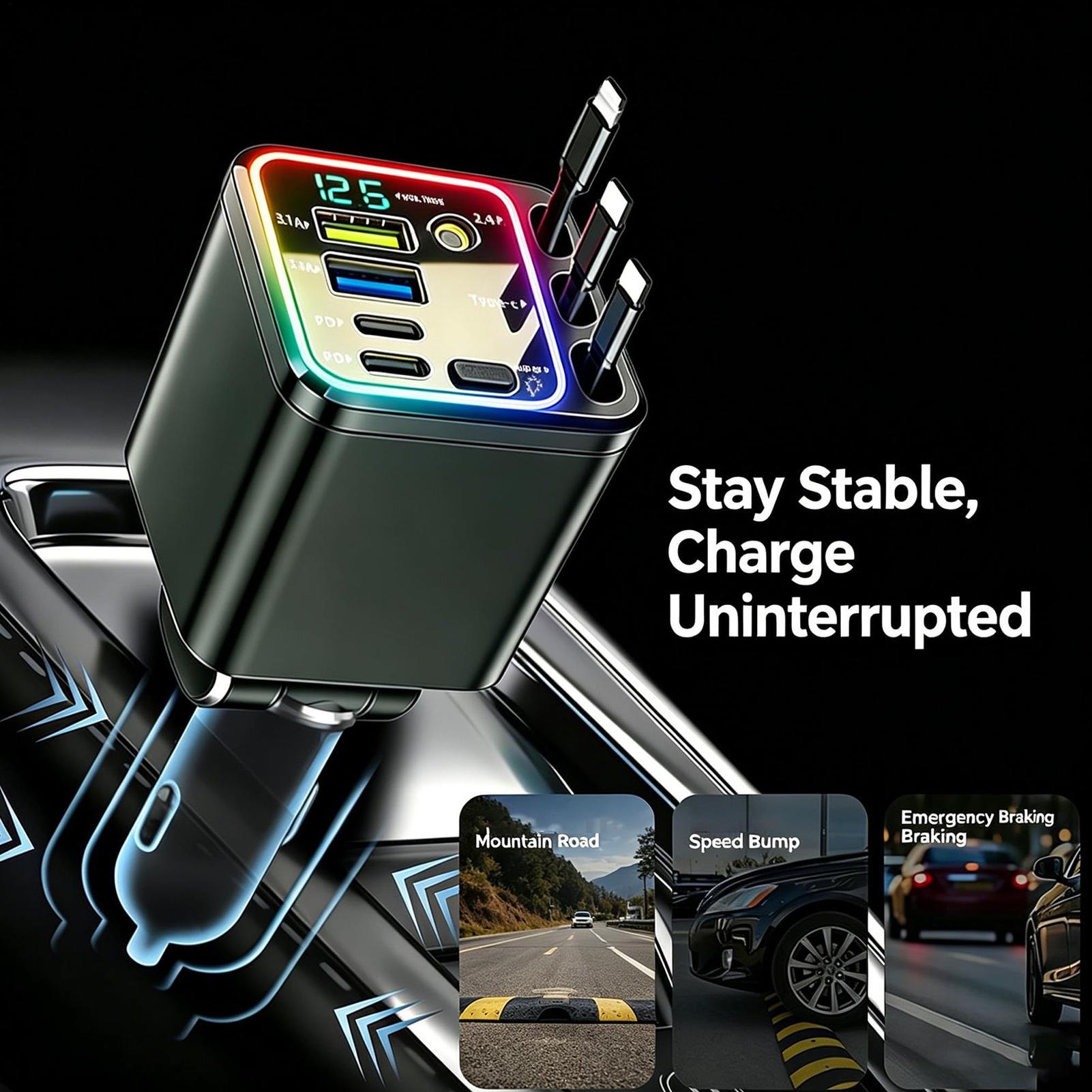 Retractable Charger For Car 10 - đánh giá và giá Car Charger