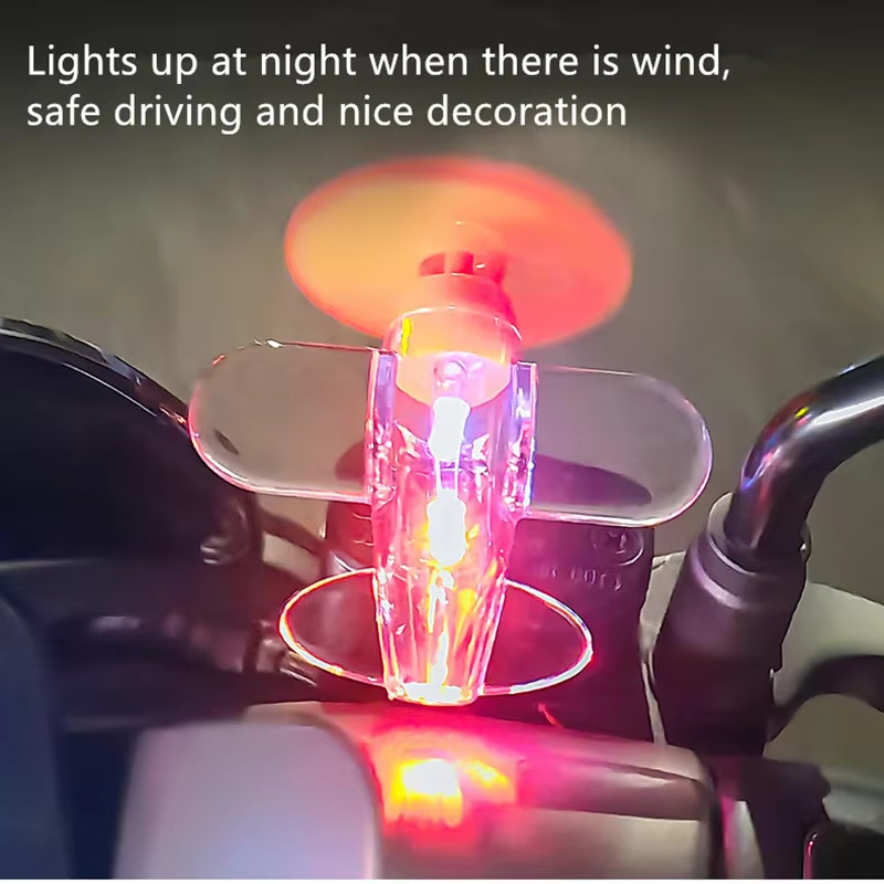 Wind Powered LED Airplane Orna - đánh giá và giá Car Mirror