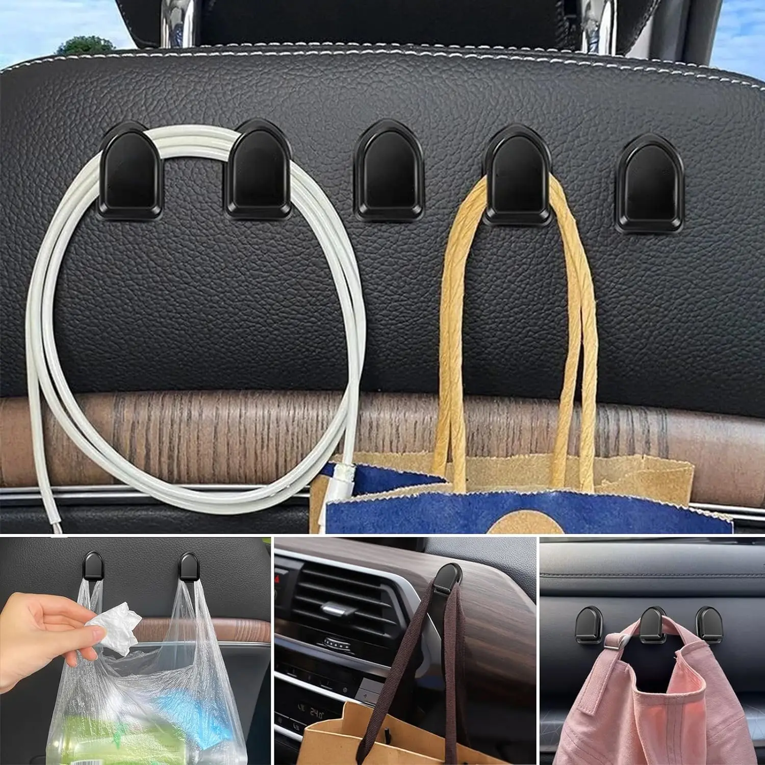 Mini Car Hooks Interior Storag - đánh giá và giá Car Cable Organizer
