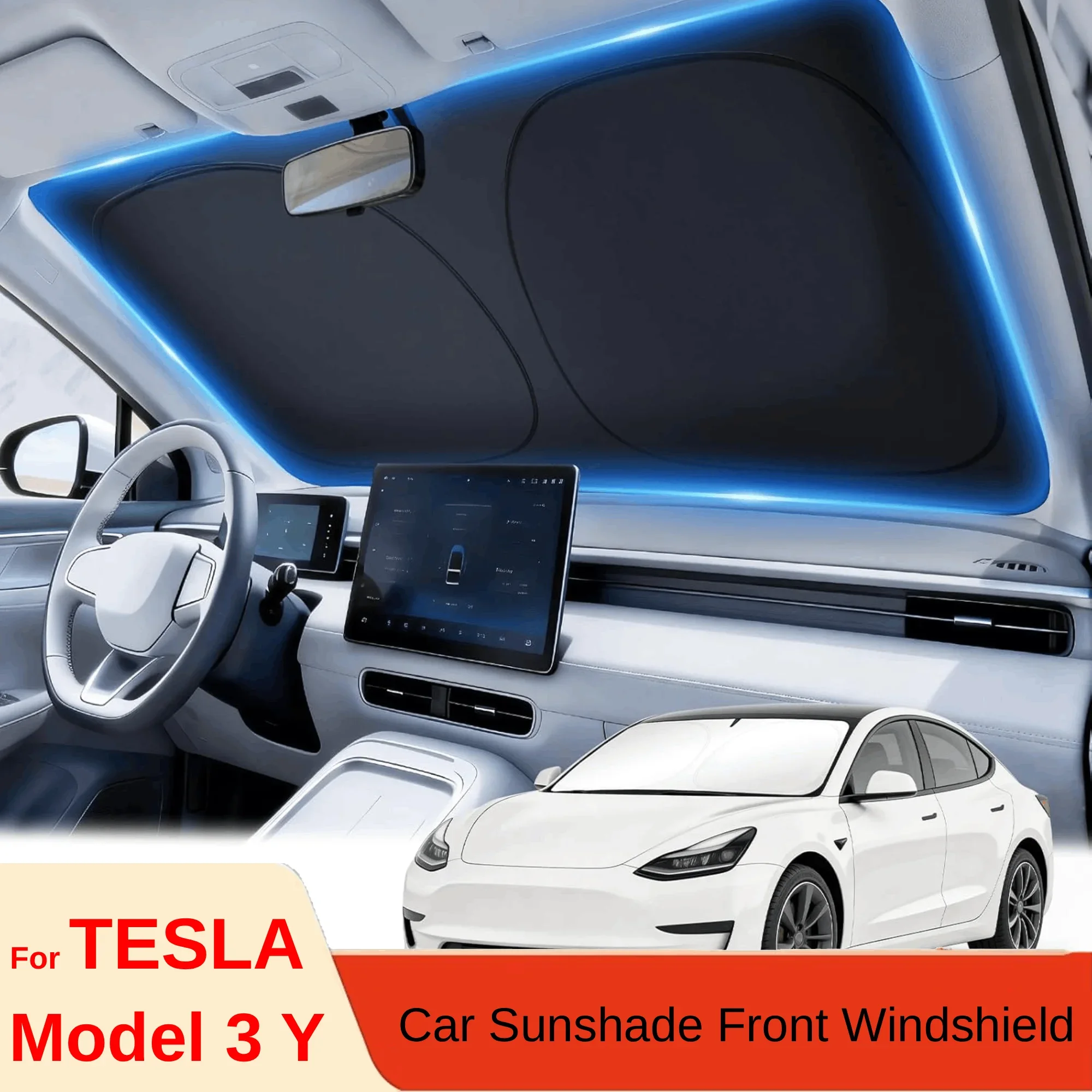 For Tesla Model Y Juniper Car  - đánh giá và giá Windshield Sun Shade