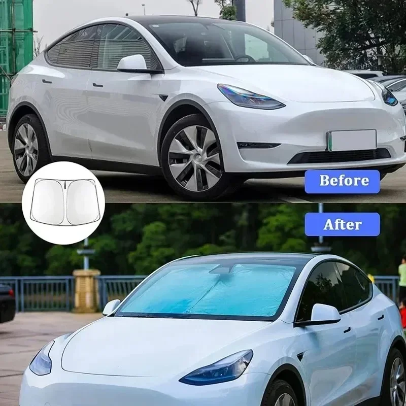 For Tesla Model Y Juniper Car  - đánh giá và giá Windshield Sun Shade